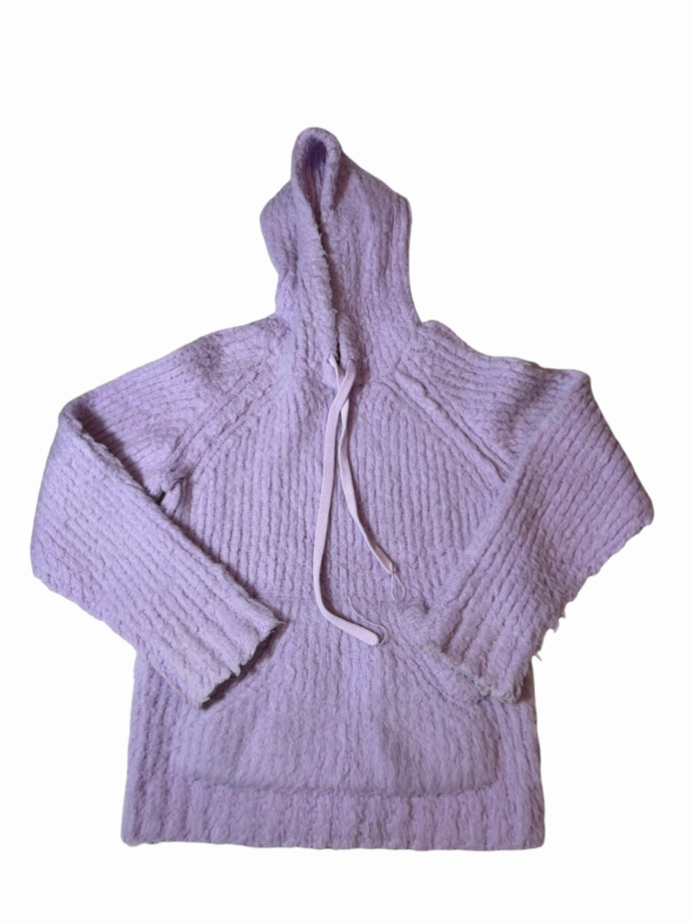 Acne Studios Fluffy Hoodie Fuzzy Wool Knit Sweater Lavender Lilac XXS XS